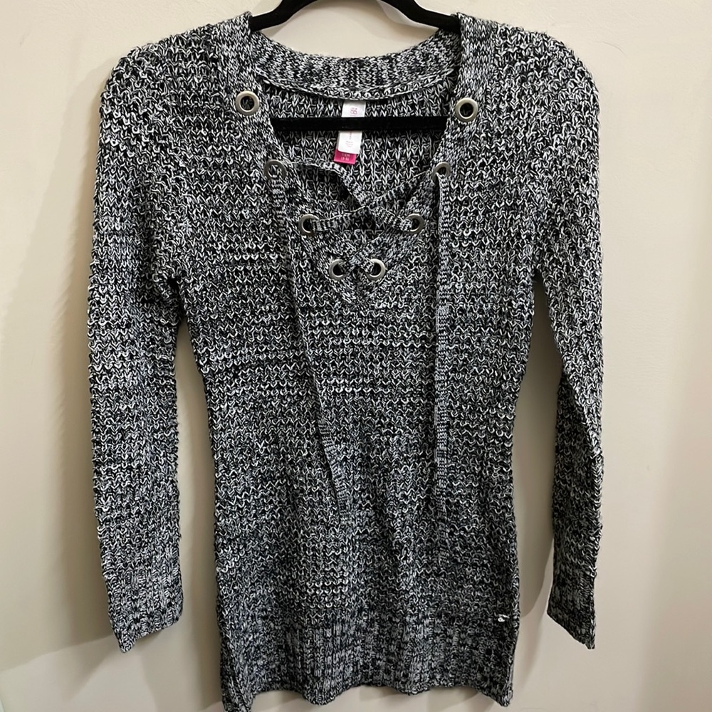 Black&White Sweater Dress